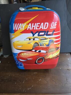 American Tourister Kids Disney Lighting McQueen Roll Aboard Hard Sided Suitcase
